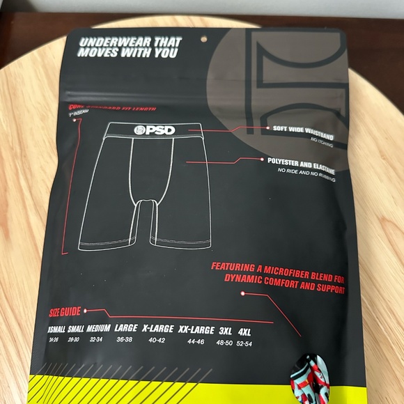 PSD 3 Pack Premium Boxer Briefs Core Standard Play Me Size Medium NEW - Picture 3 of 3